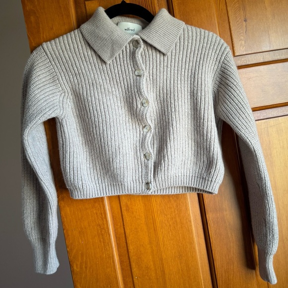 Aritzia Wilfred Nextdoor button up wool cardigan - Picture 2 of 7